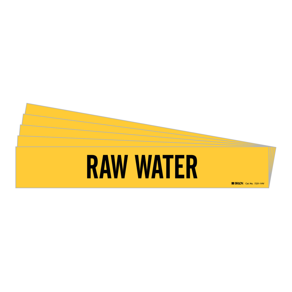 Brady RAW WATER Pipe Marker