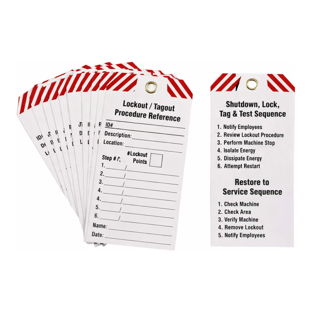 Brady Write-On Lockout Procedure Tag