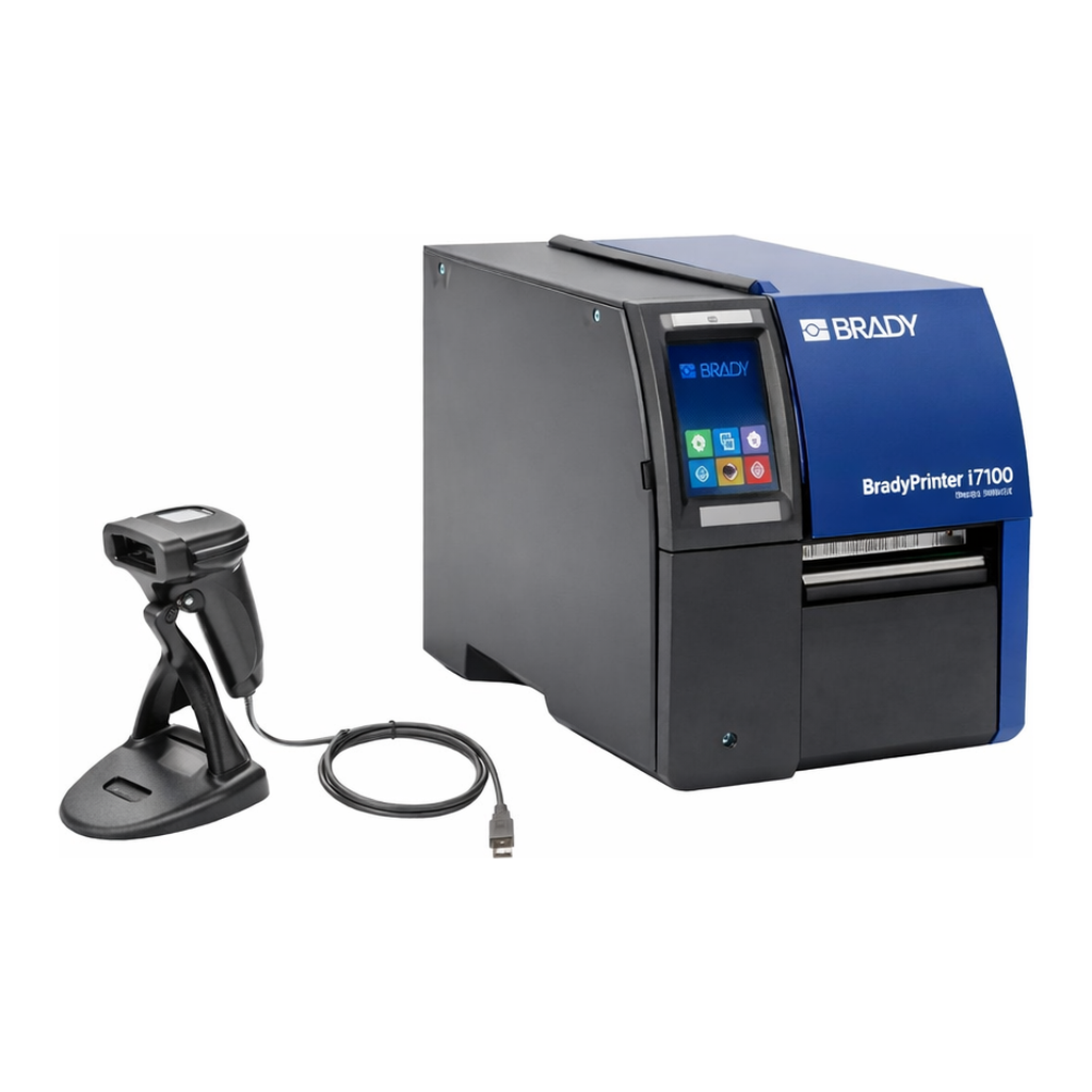 Brady BradyPrinter i7100 with CR950 Barcode Scanner and Software Kit