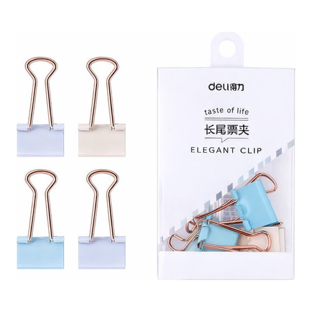 OFFICENEX 재고문의
델리 메탈 더블클립 파스텔골드 K9423PS 6개입(25×45mm)