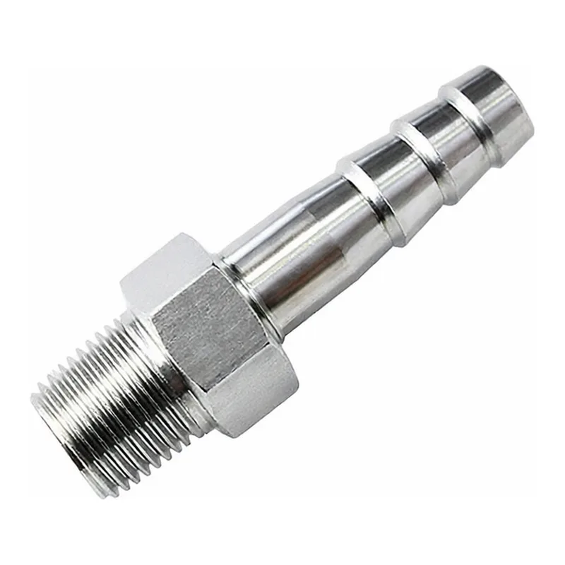 CHEMYX SYRINGE FITTING HOSE BARB 1/8 NPT x 1/4 HOSE ID