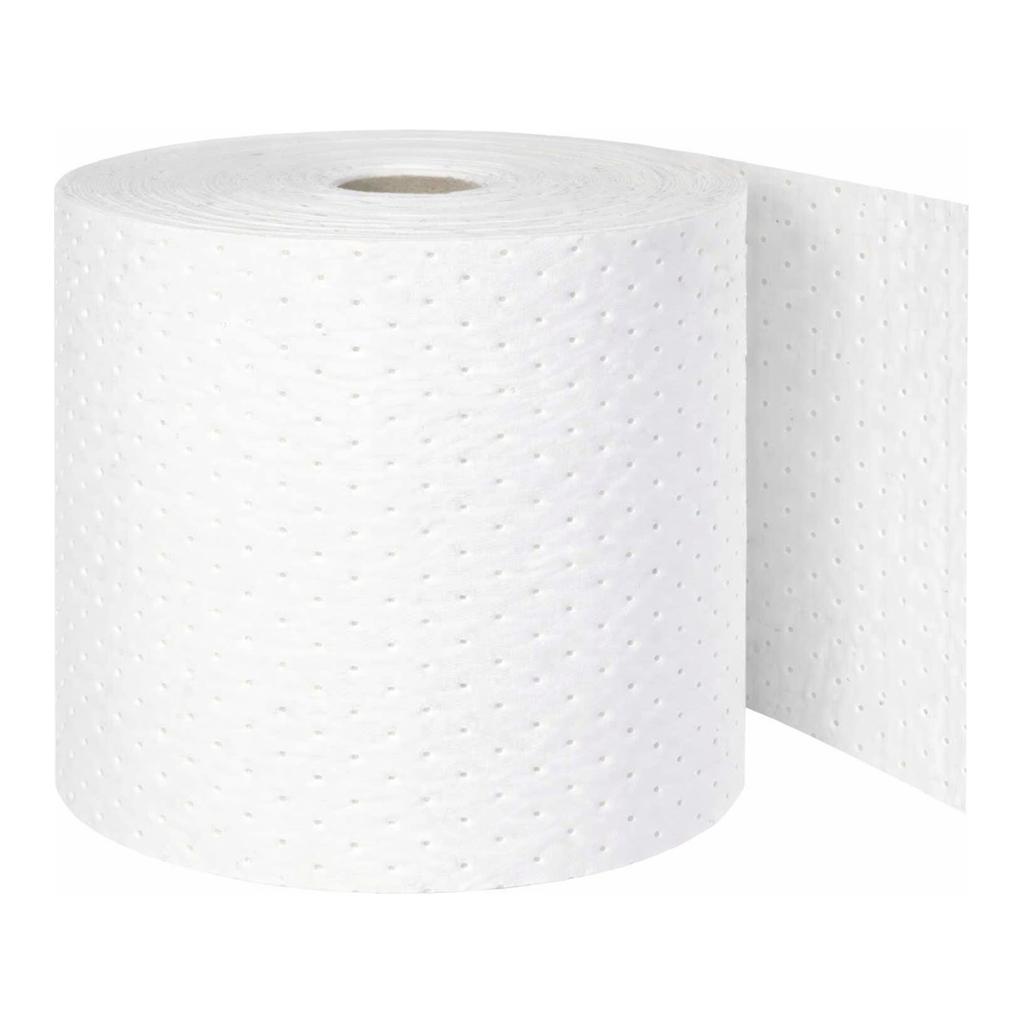 Brady Oil Plus Absorbent Roll: Heavy, 15 in W x 73 ft L, Dbl Perf