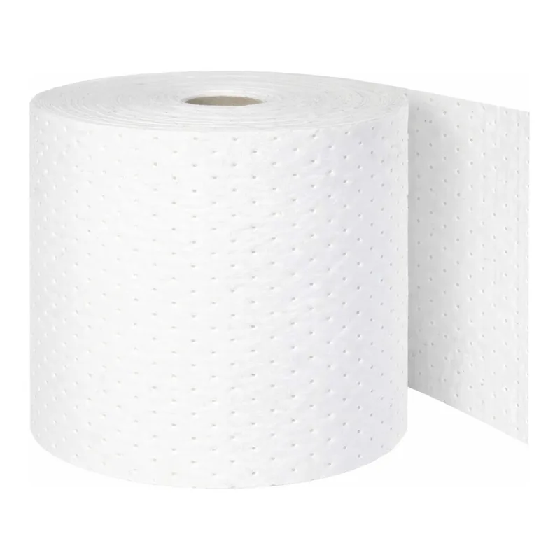 Brady Oil Plus Absorbent Roll: Heavy, 15 in W x 73 ft L, Dbl Perf