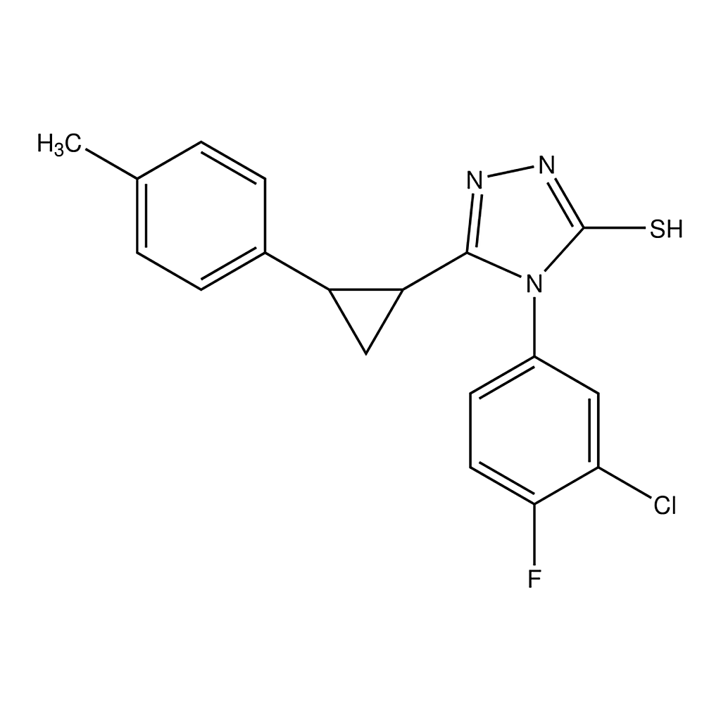 Merck 4-(3-Chloro-4-fluorophenyl)-5-(2-p-tolylcyclopropyl)-4H-1,2,4-triazole-3-thiol