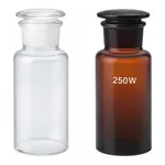 AS ONE Reagent Bottle Glass Wide, 광구스토퍼병