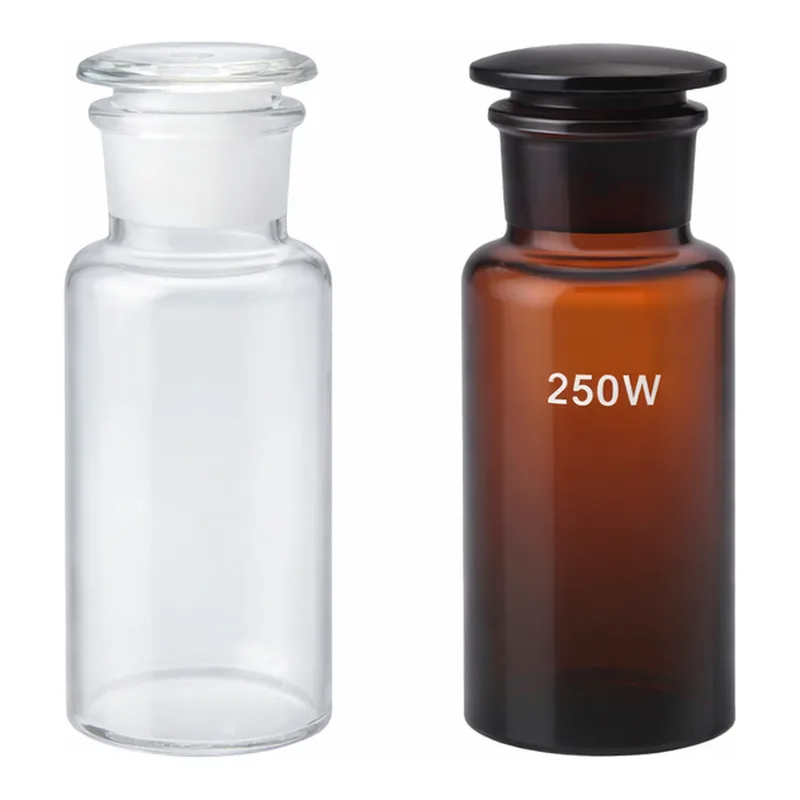 AS ONE Reagent Bottle Glass Wide, 광구스토퍼병