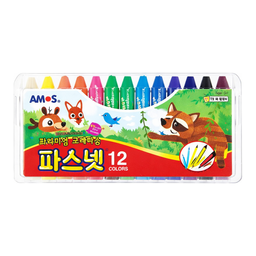 OFFICENEX 아모스 파스넷크레파스(12색)