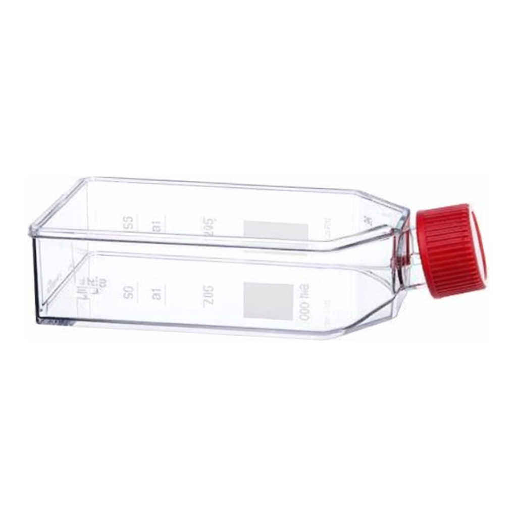 Greiner Bio One CELL CULTURE FLASK, 250 ML, 75 CM², PS,CELLCOAT®, LAMININ, RED FILTER SCREW CAP, 5 PCS./BAG