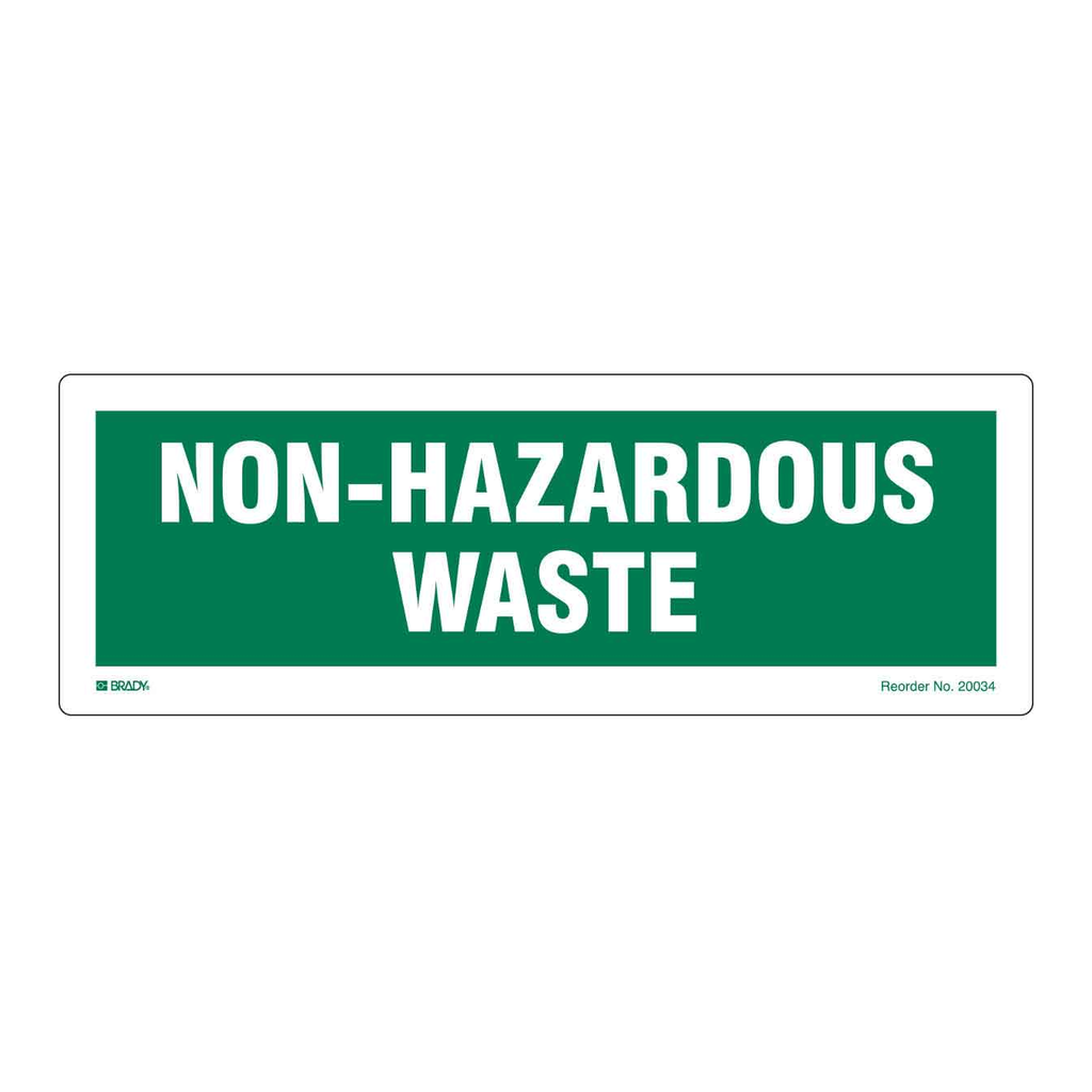 Brady Non-Hazardous Waste Labels