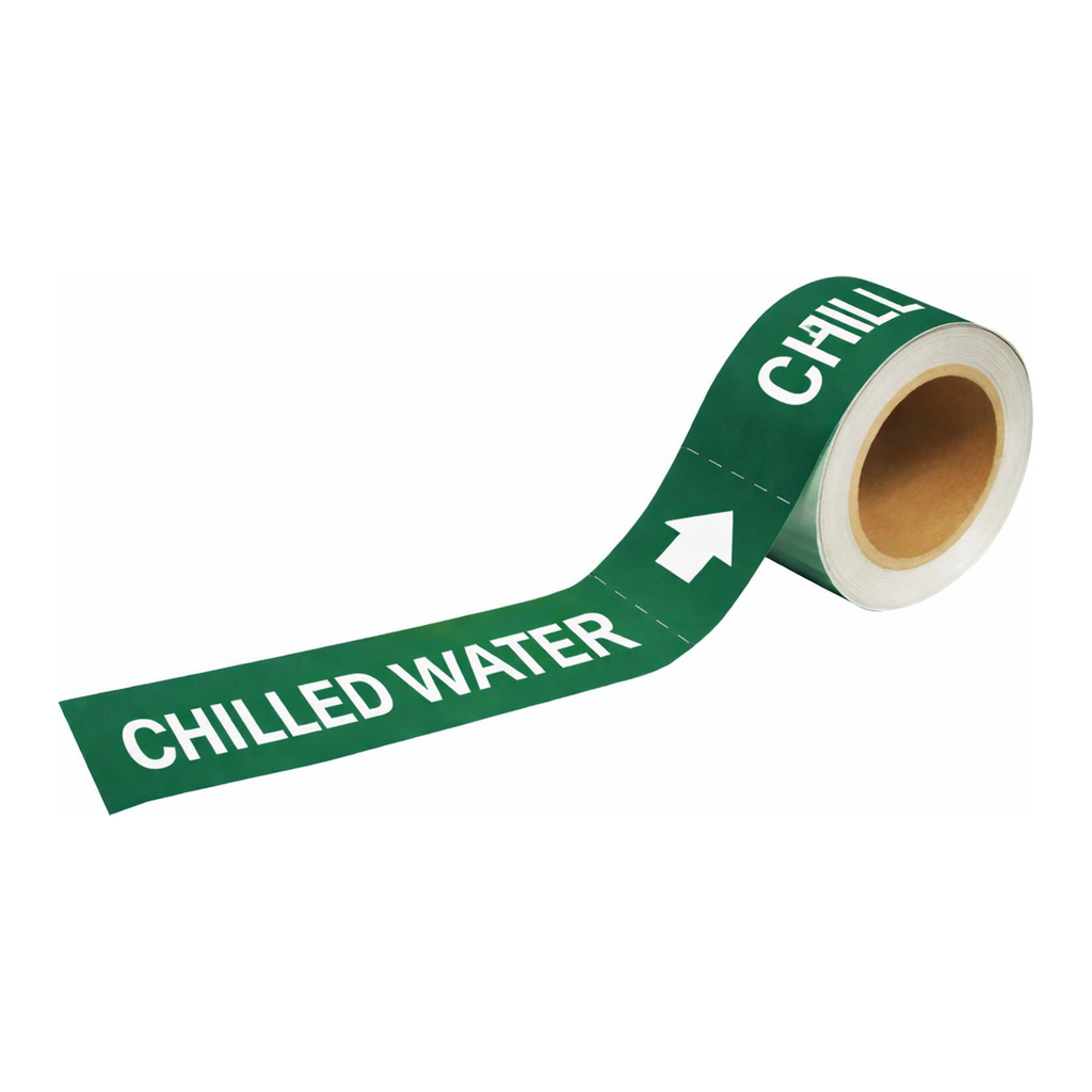 Brady CHILLED WATER Pipe Markers-To-Go