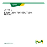 Merck FILTER LABEL FOR MSA TUBE HOLDER