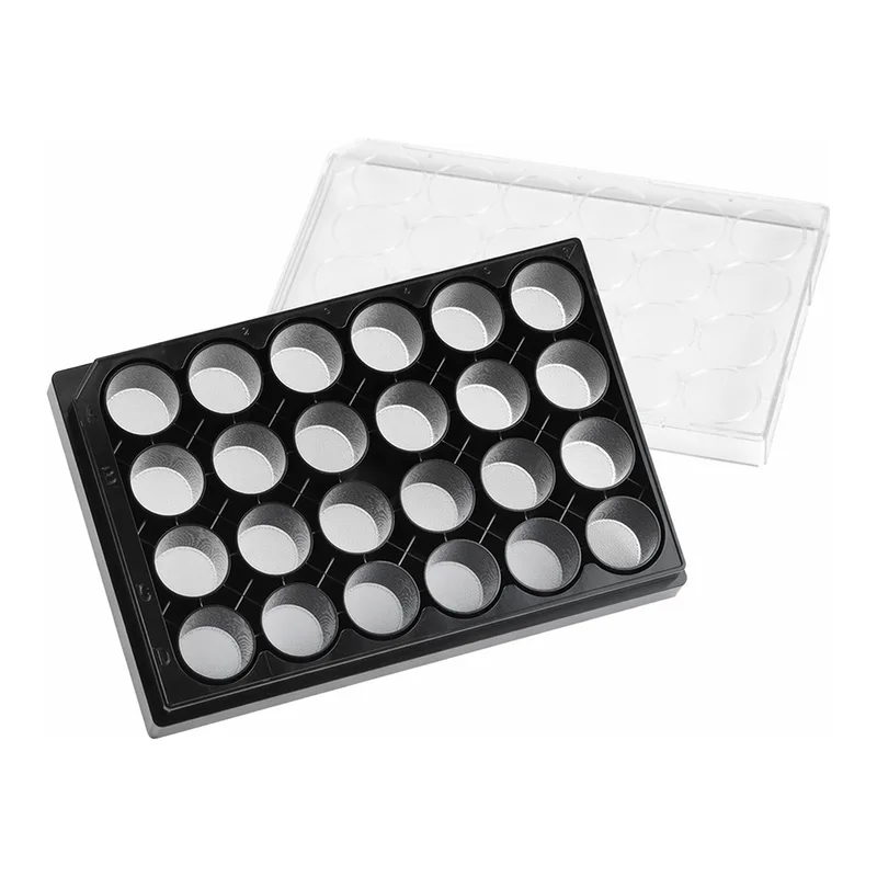 Merck Corning 24 Well Black Clear Round Bottom