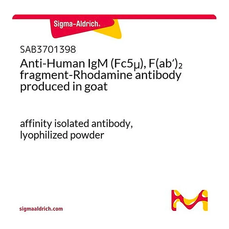 Merck Anti-Human IgM (Fc5mu), F(ab')2 fragment-Rhodamine antibody produced in goat
