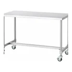 AS ONE Stainless Steel Work Bench (Conductive Type with Rubber Caster), 스테인리스 작업대(도전사양·고무캐스터)