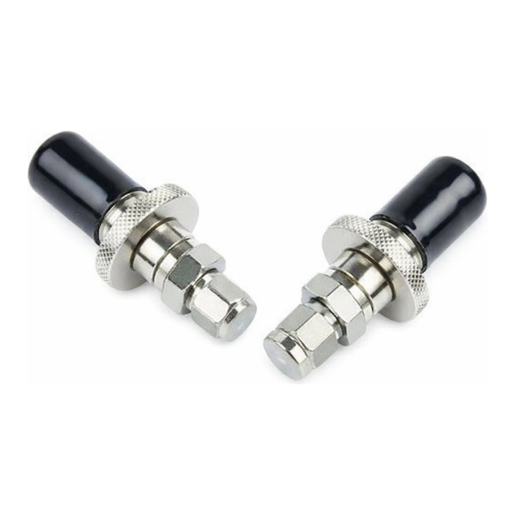 Restek Click-On Trap Connectors, 1/8in Stainless Steel Connectors Pack of 2