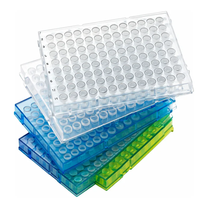 Thermo Fisher Scientific Armadillo PCR Plate, 96-well, blue, semi-skirted, low profile, white wells, barcoded