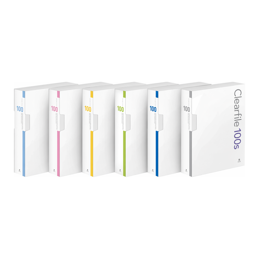 OFFICENEX 문화 대용량 인덱스 클리어화일 100매(A4/청색/F526A-72)