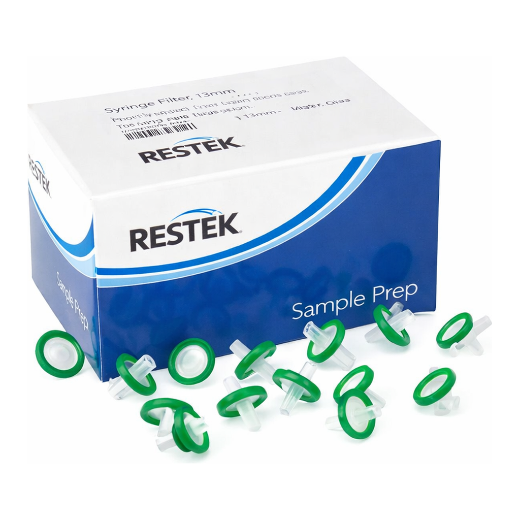 Restek Syringe Filter, 13mm, 0.22um PES Green Luer Lock 100-pk