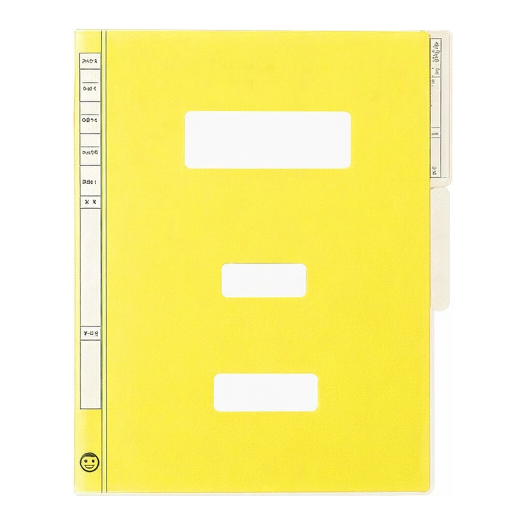 OFFICENEX [P]문화 PP 친환경 컬러정부화일(F494-7/10개/팩/노랑)친환경 인증 상품