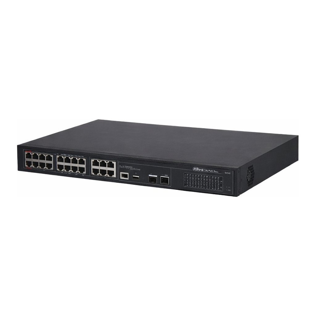 Dahua Technology 다후아 24포트 POE HUB PFS4226-24ET-240 24-port 100 Mbps + 2-port Gigabit Managed PoE