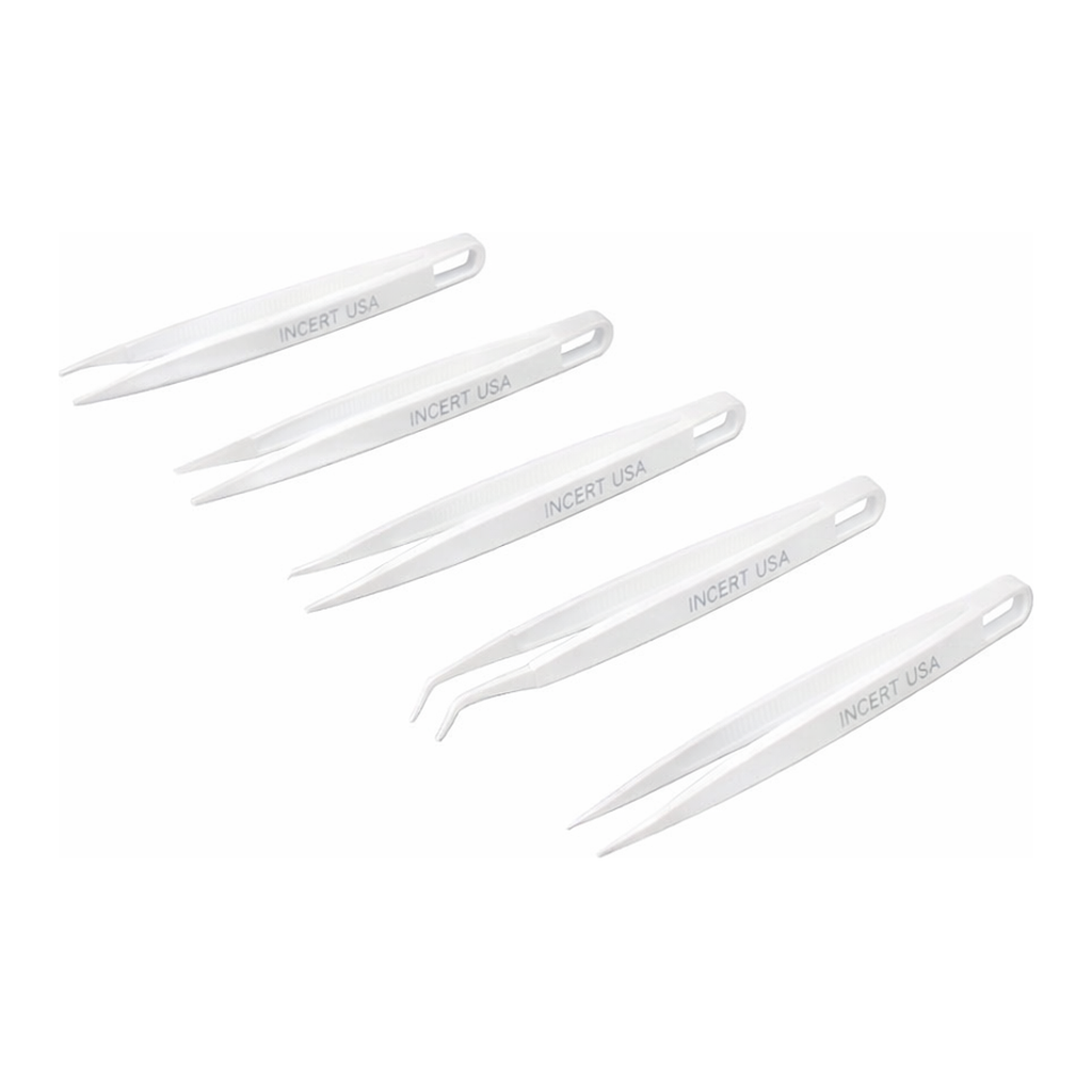 AS ONE Acid Resistant PBT Tweezer K (Acid Resistant. Non-Magnetic Type), 내산성 핀셋K(내산·비자성타입)