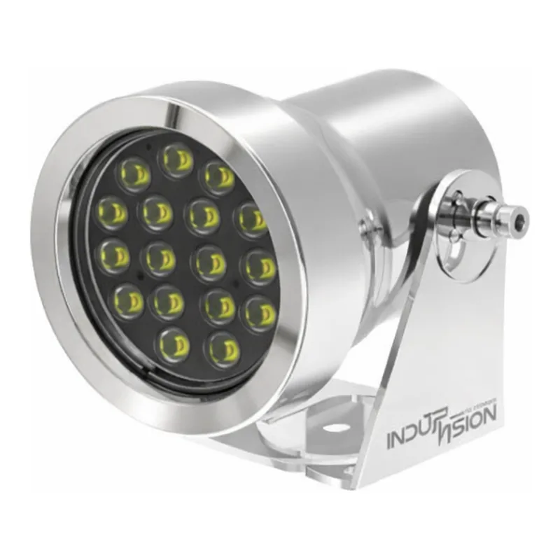 INDUSVISION 인더스비전 IAQUA-200 수중조명시스템 최대100m 상시50m ALSL 316L 강화유리 AF코팅 IP68 18개 고휘도 화이트LED조명 POE전원지원