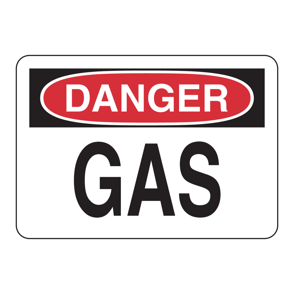 Brady DANGER Gas Sign