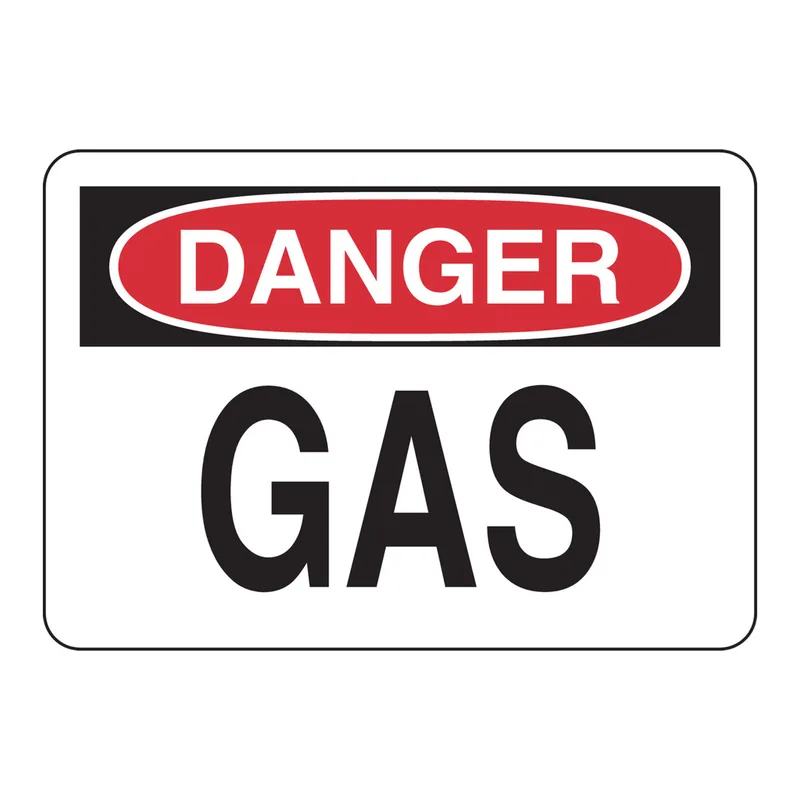 Brady DANGER Gas Sign
