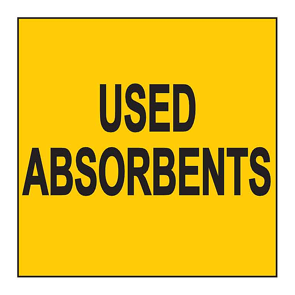 Brady Used Absorbents Labels