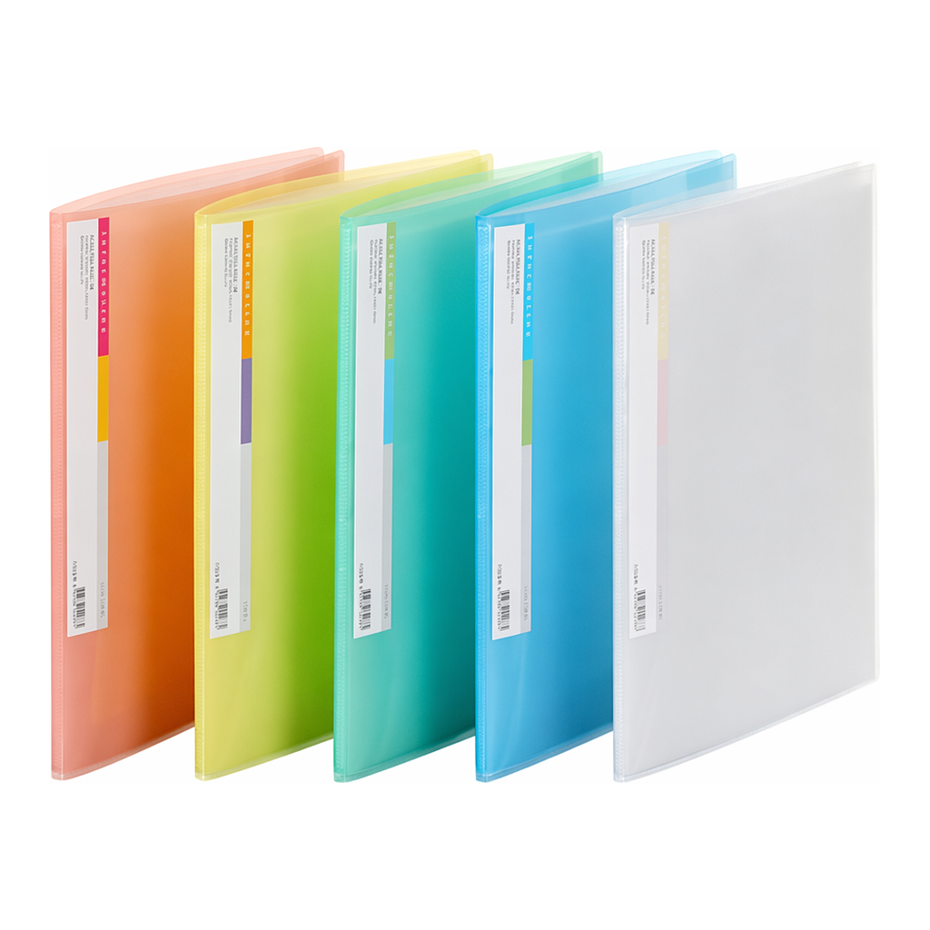 OFFICENEX 문화 투명PP 클리어화일 10매(A4/적색/F428-75)