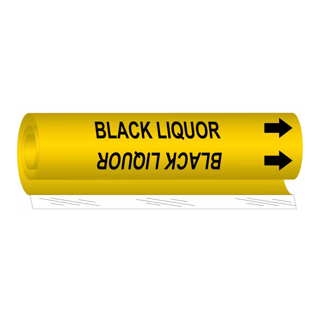 Brady BLACK LIQUOR High Performance Pipe Marker