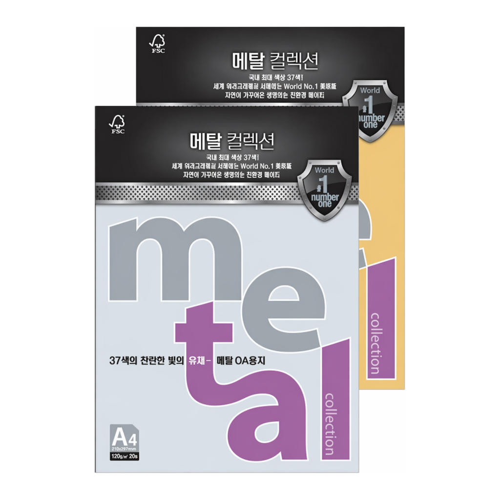 OFFICENEX 메탈컬렉션 (MJ13/A4/ 120g/ 마블화이트/ 10매/팩/삼원)
