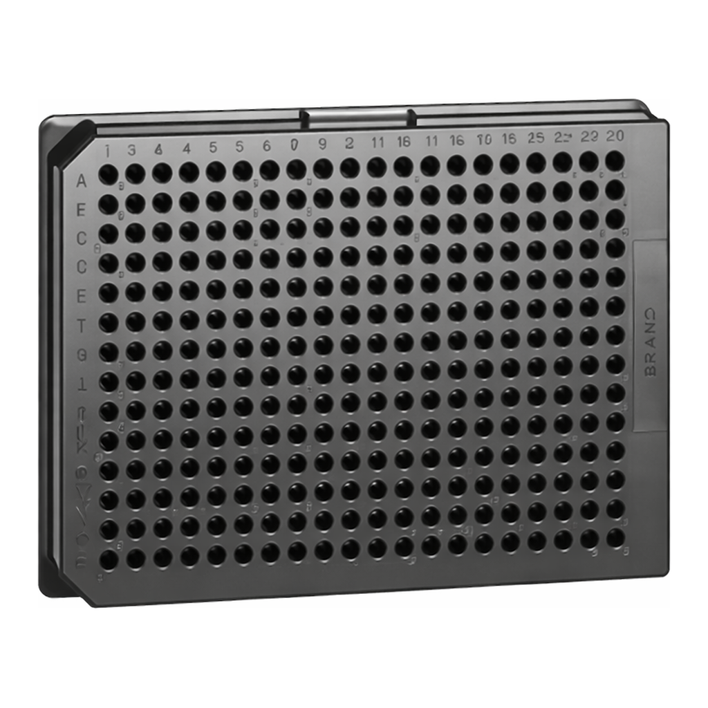 Greiner Bio One MICROPLATE, 384 WELL, PS, F-BOTTOM,SMALL VOLUME, HIBASE, MED. BINDING, BLACK, 10 PCS./BAG