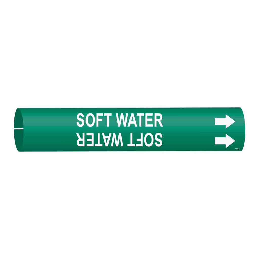 Brady SOFT WATER Snap-On Pipe Marker