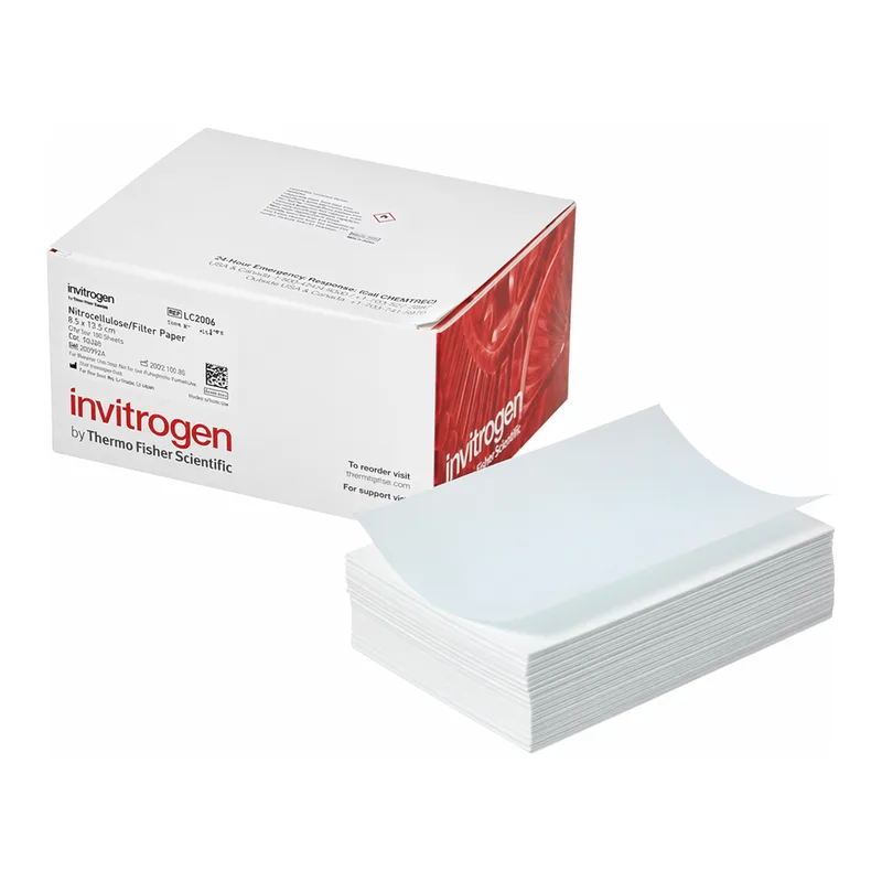 Thermo Fisher Scientific Nitrocellulose/Filter Paper Sandwiches, 0.45 μm, 8.6 x 13.5 cm