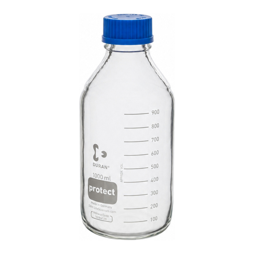 DURAN protect bottle GL45, 1000ml, clear