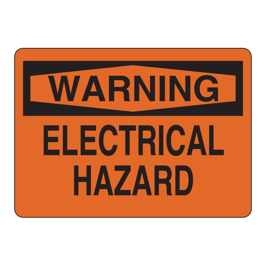 Brady WARNING Electrical Hazard Sign