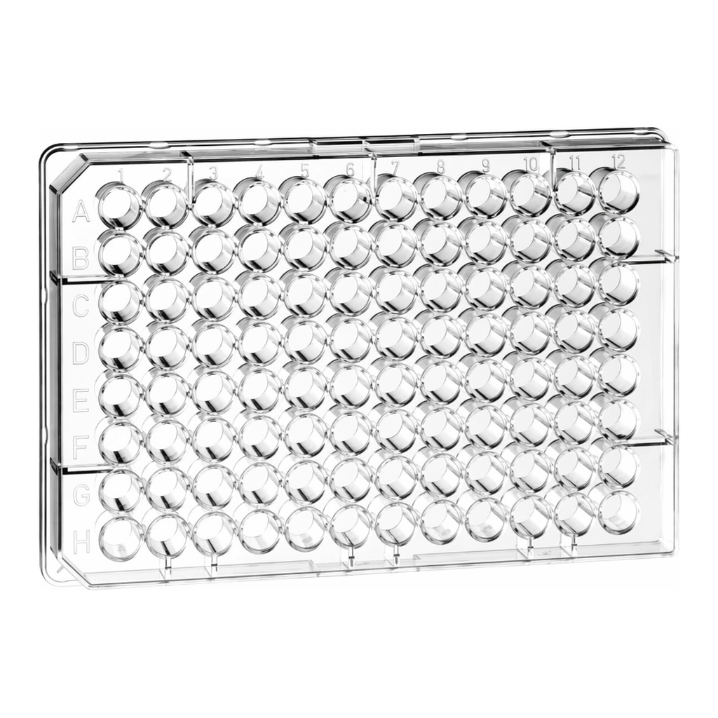 Greiner Bio One CELL CULTURE MICROPLATE, 96 WELL, PS, F-BOTTOM(CHIMNEY WELL), CLEAR, CELLSTAR®, TC, STERILE, 5 PCS./BAG