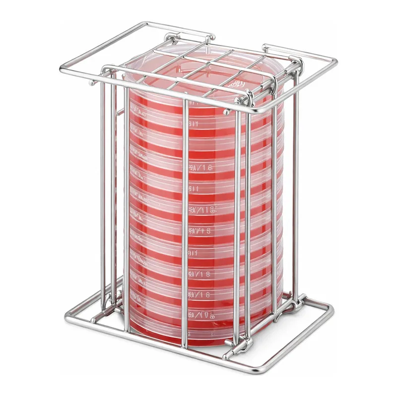 AS ONE Reversable Petri Dish Rack, 도립 페트리디쉬 랙