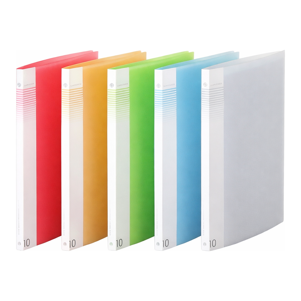 OFFICENEX 문화 PP 인덱스클리어화일 10매(A4/백색/접착식/F528-71)