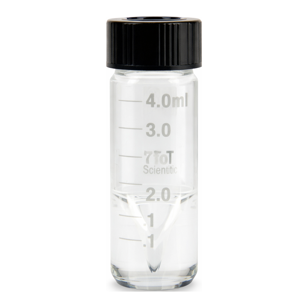 Thermo Fisher Scientific Reacti-Vial Small Reaction Vials, Glass, Clear, 5.0mL, 12 Pack