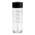 Thermo Fisher Scientific Reacti-Vial Small Reaction Vials, Glass, Clear, 5.0mL, 12 Pack