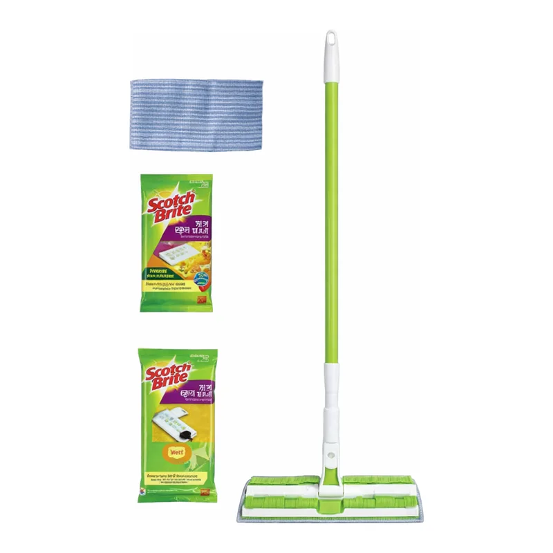 Daihan Science 3M Scotch Clip-type Mop, with Cloths & Adjustable Handle(500mm), 35× 1 3×h85/