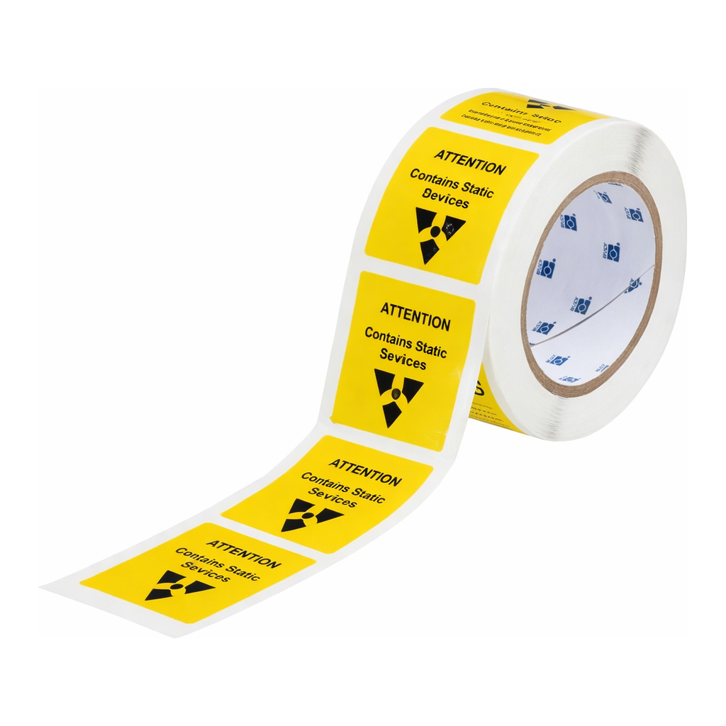 Brady ATTENTION CONTENTS STATIC SENSITIVE HANDLING PRECAUTIONS REQ Labels