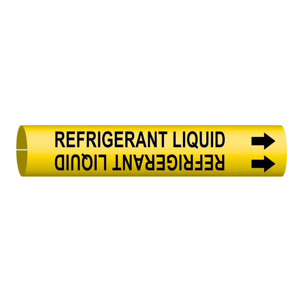 Brady REFRIGERANT LIQUID Snap-On Pipe Marker