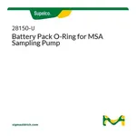 Merck BATTERY PACK O-RING FOR MSA SAMPLING