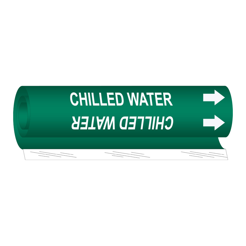 Brady CHILLED WATER High Performance Pipe Marker