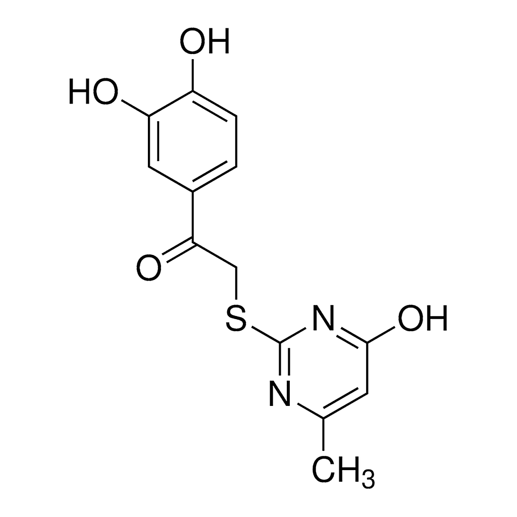 Merck 1-(3,4-Dihydroxyphenyl)-2-[(4-hydroxy-6-methyl-2-pyrimidinyl)sulfanyl]ethanone