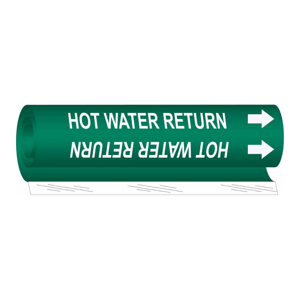 Brady HOT WATER RETURN High Performance Pipe Marker