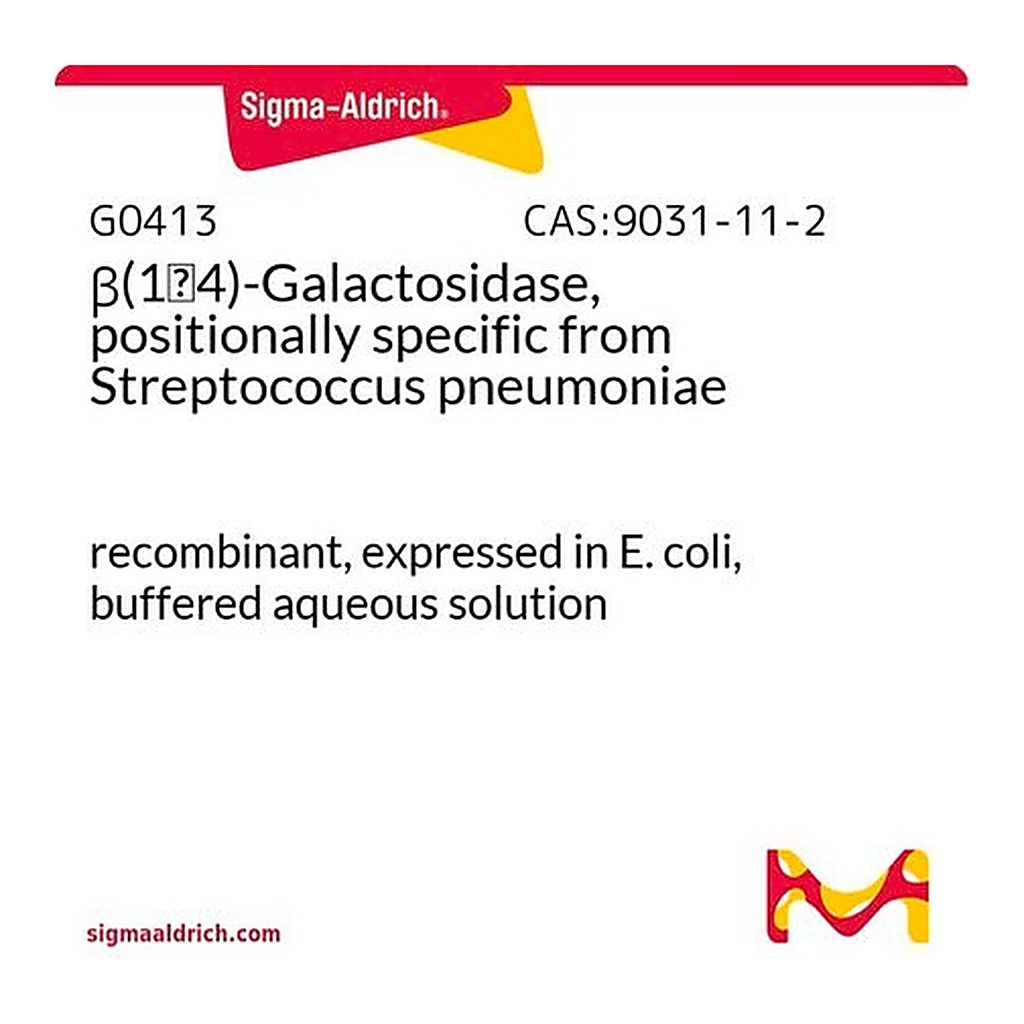 Merck beta(1->4)-Galactosidase, positionally specific from Streptococcus pneumoniae